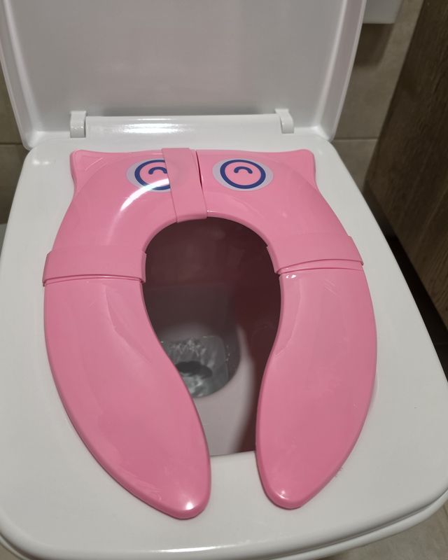 Asiento de váter plegable, rana