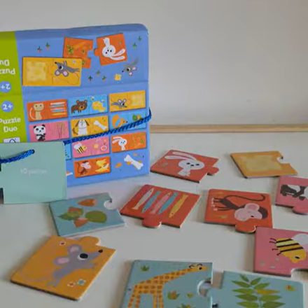 Puzzle Duo «A comer», Djeco